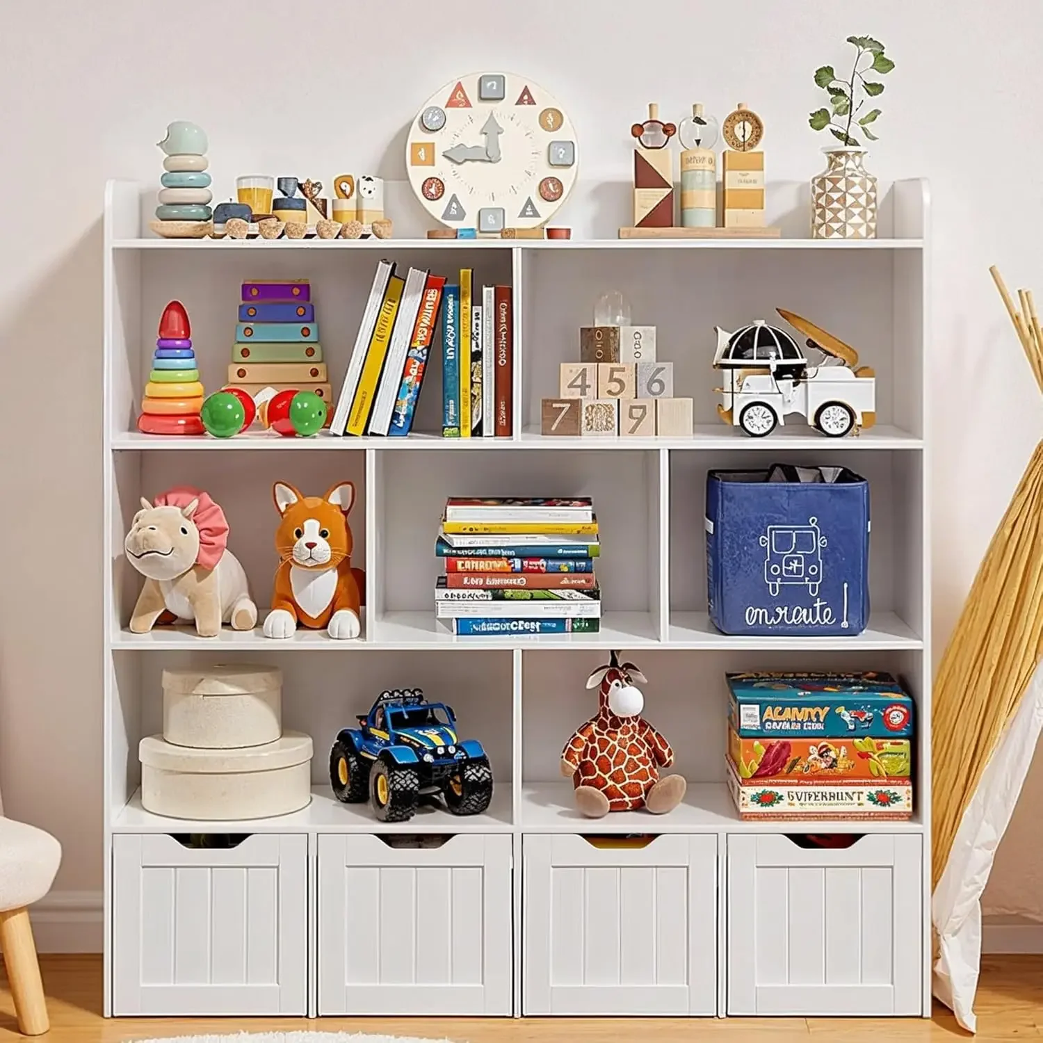 Kids Toys Drawers - Lemari Penyimpanan Mainan Anak dengan Rak