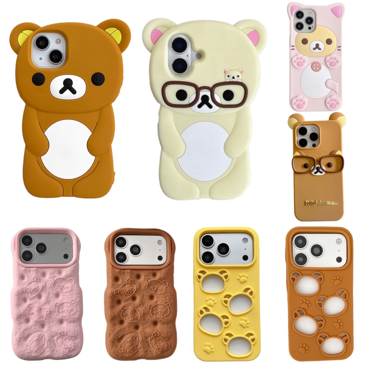 Soft Plush Doll - Casing Ponsel Beruang Teddy Kartun 3D