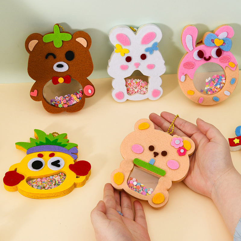 Kid Toys And Craft - Kit Bahan DIY Liontin Goyang Kartun
