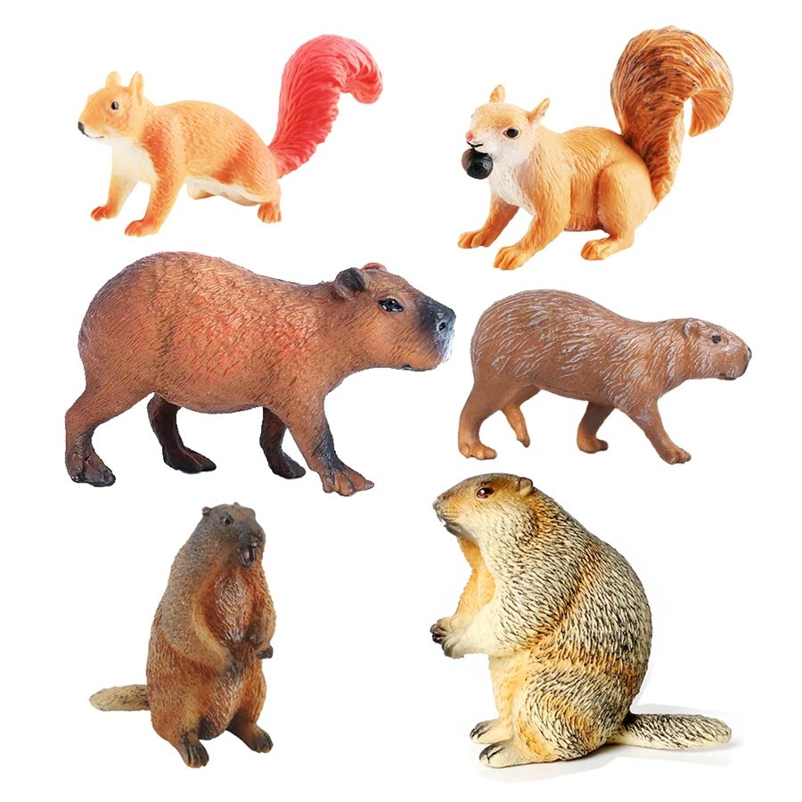 Kids Toys Reviews - Figur Aksi Patung Hewan Plastik Marmot