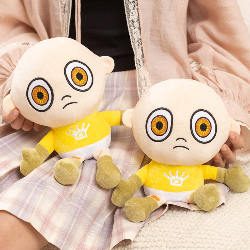 Kids Toys Idea - Mainan Boneka Bayi Berbulu Kuning 26cm,