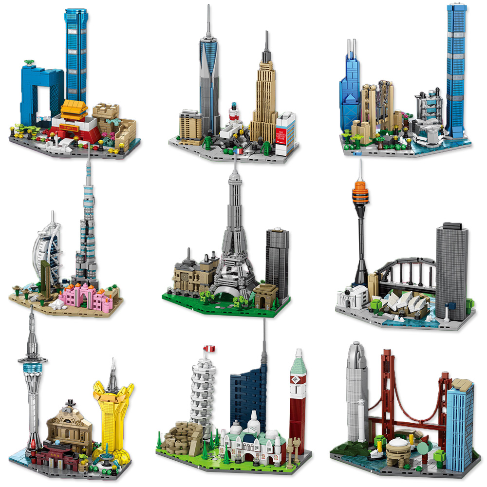 Kids Toys Dubai - Blok Bangunan Garis Langit Kota Terkenal