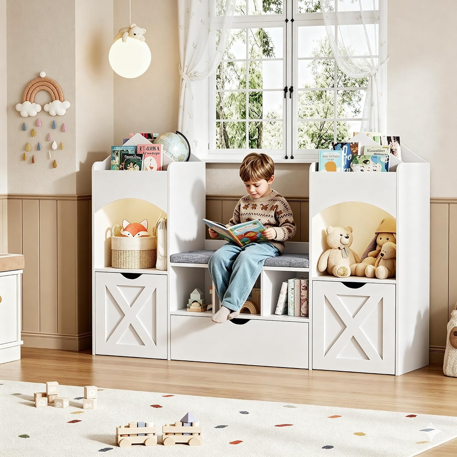 Kids Toys Drawers - Rak Buku Anak Bentuk Kastil, Sudut