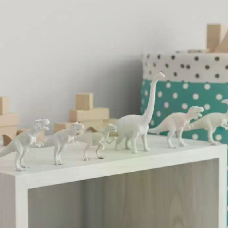 Kid Toys And Craft - Set Mainan Dinosaurus Putih 1 Model