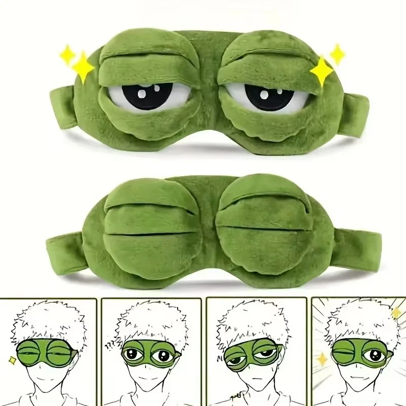 Soft Plush Doll - Masker Mata Berbentuk Katak Permainan Pesta