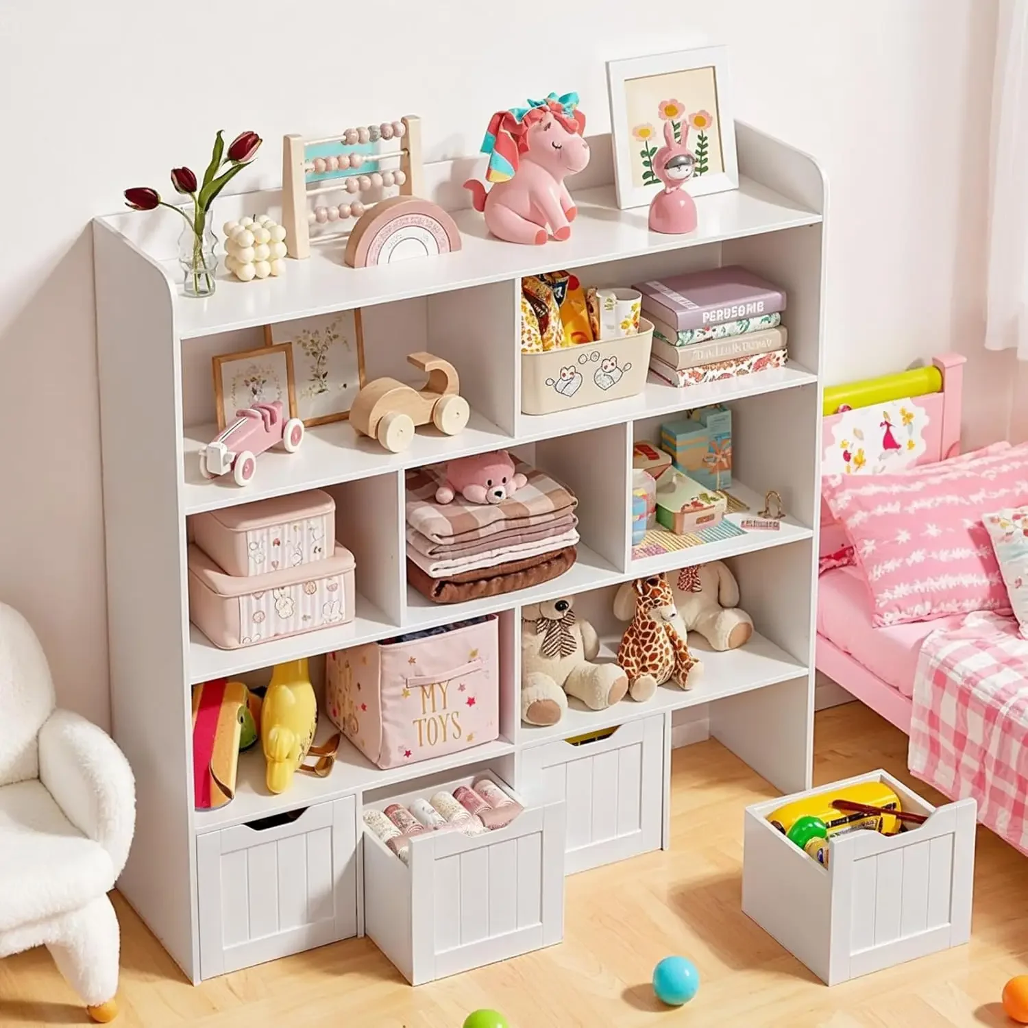 Lemari Penyimpanan Mainan Anak - Kids Toys Drawers ulasan dan harga