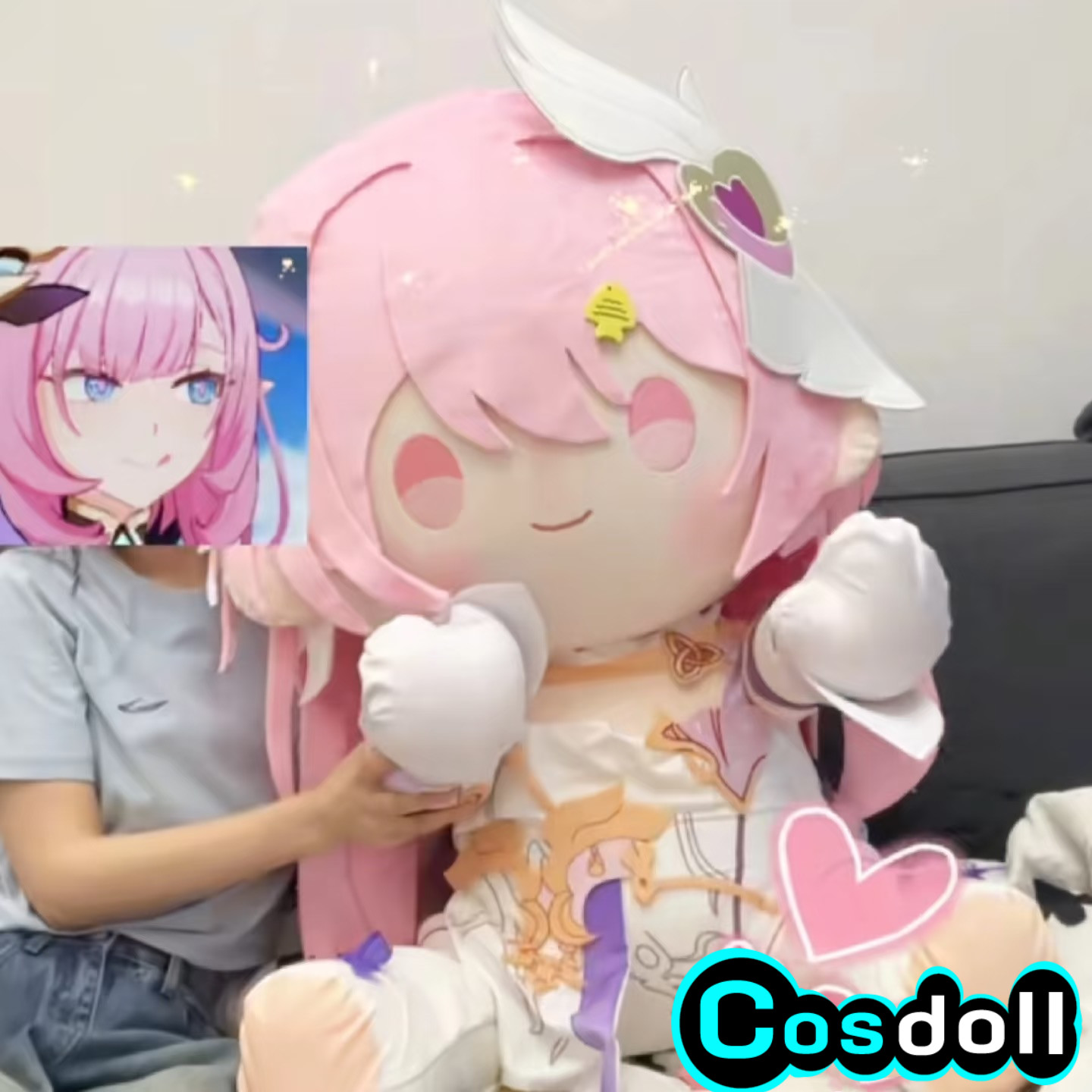 Boneka Plush Elysia Honkai Imp - Soft Plush Doll ulasan dan harga