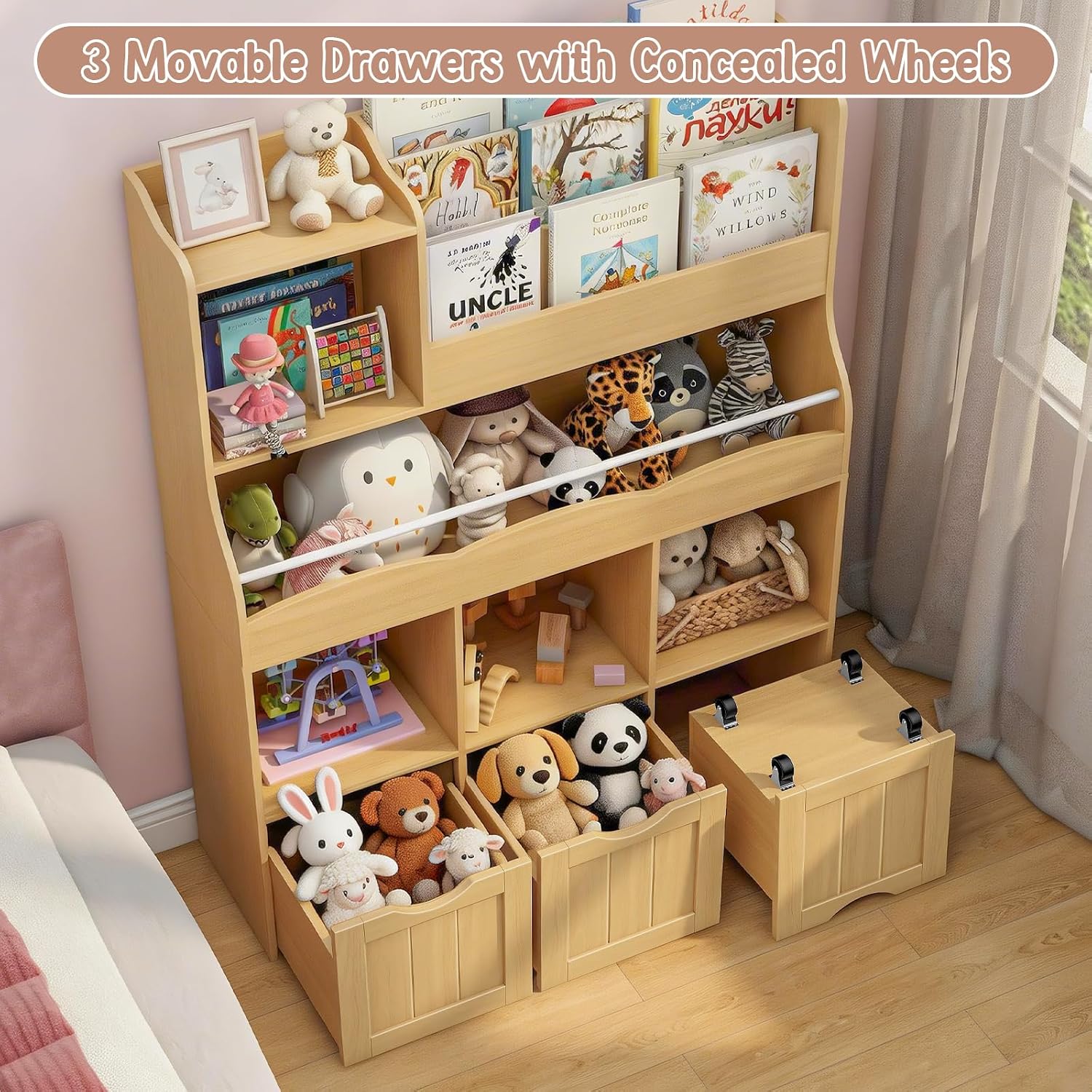 Rak Buku Anak 3 Tingkat dari K - Kids Toys Drawers ulasan dan harga