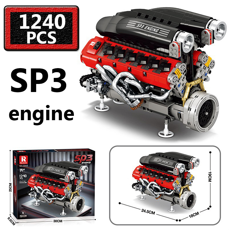 1240PCS Model Mesin Mobil SP3  - Kids Toys Idea ulasan dan harga