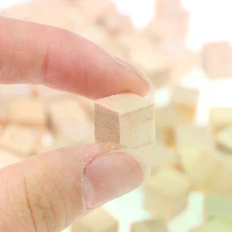 100pcs Balok Kayu Mini DIY Kos - Kid Toys And Craft ulasan dan harga