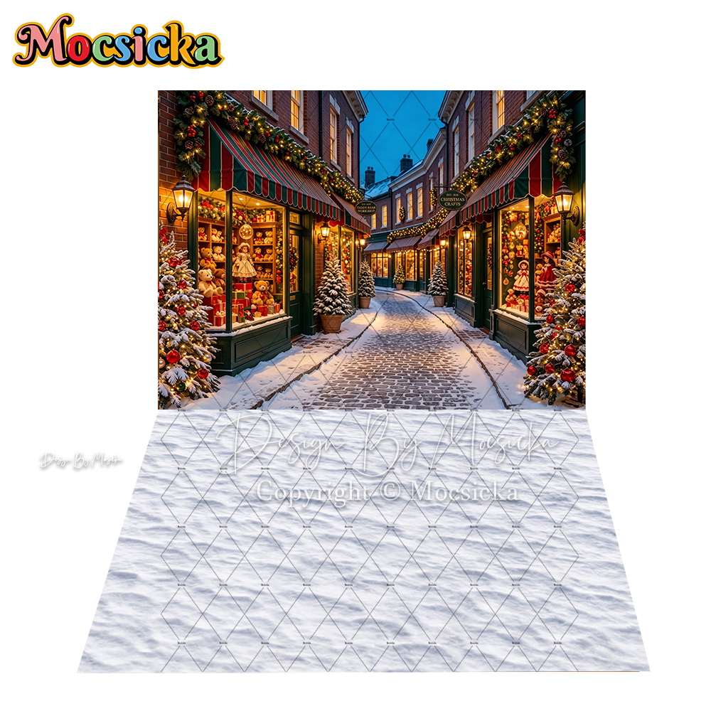 Toko Mainan Natal Mocsicka Lat - Toys Background For Kids ulasan dan harga