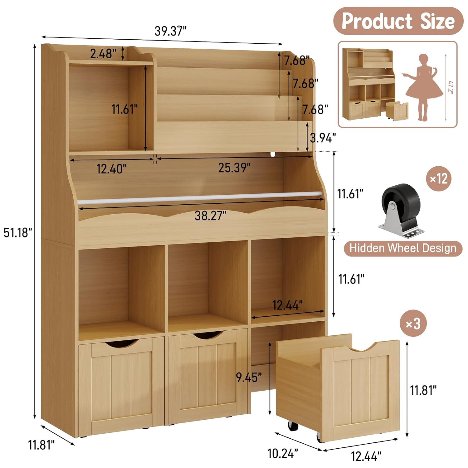 Rak Buku & Lemari Penyimpanan  - Kids Toys Drawers ulasan dan harga