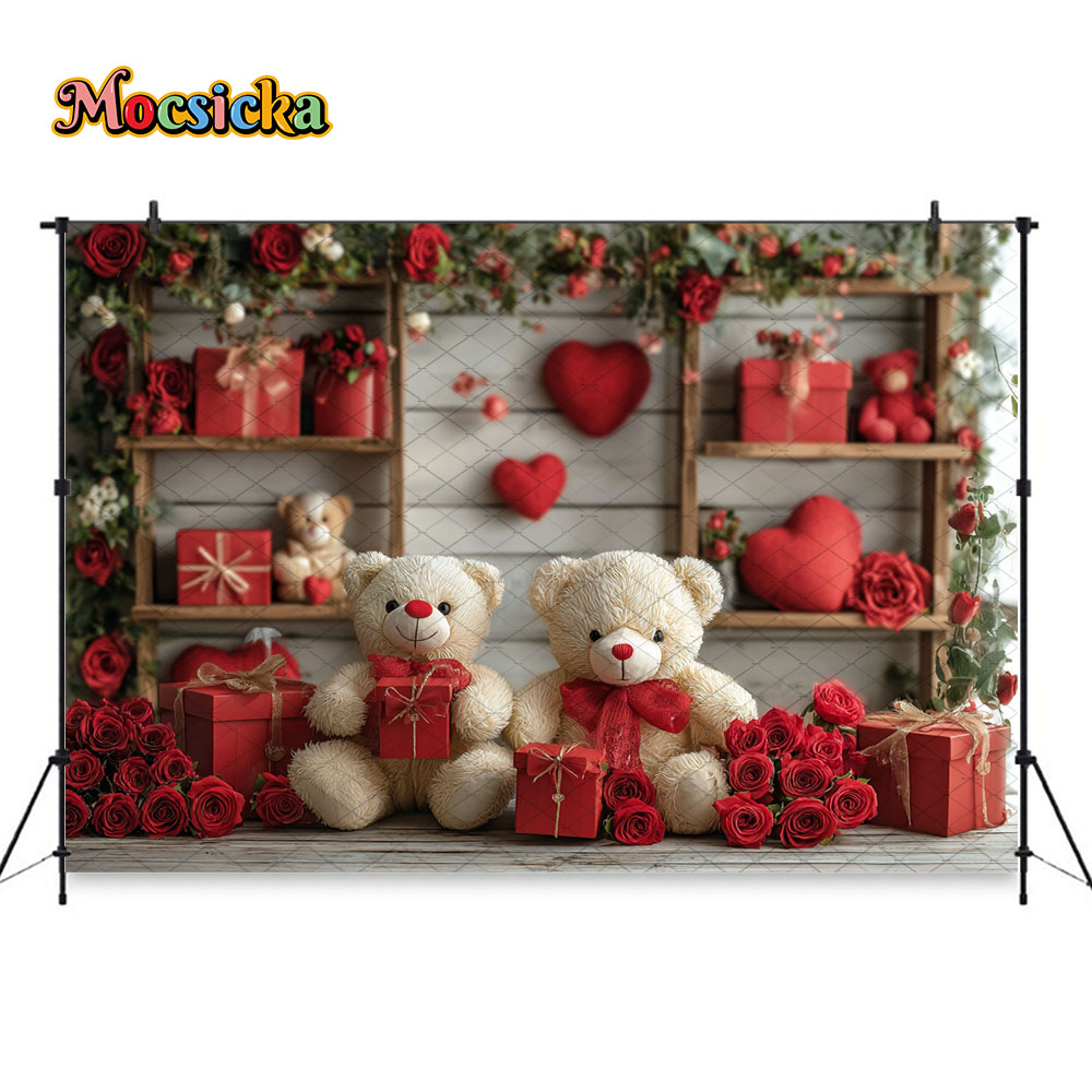 Mocsicka Hari Valentine Latar  - Toys Background For Kids ulasan dan harga