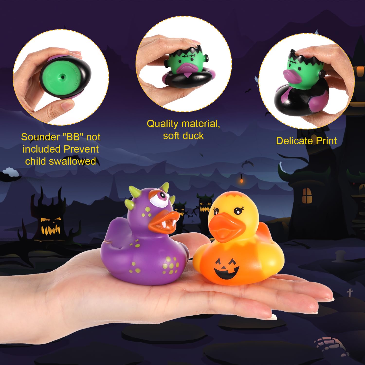 50/100 Buah Bebek Karet Hallow - Rubber Duck Bath ulasan dan harga