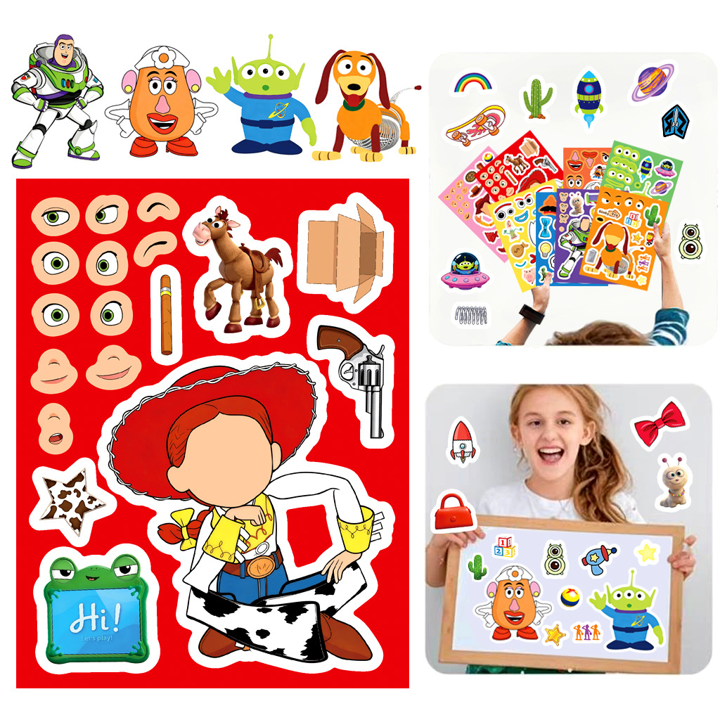 Stiker Wajah Toy Story 5 Karto - Kid Toys And Craft ulasan dan harga