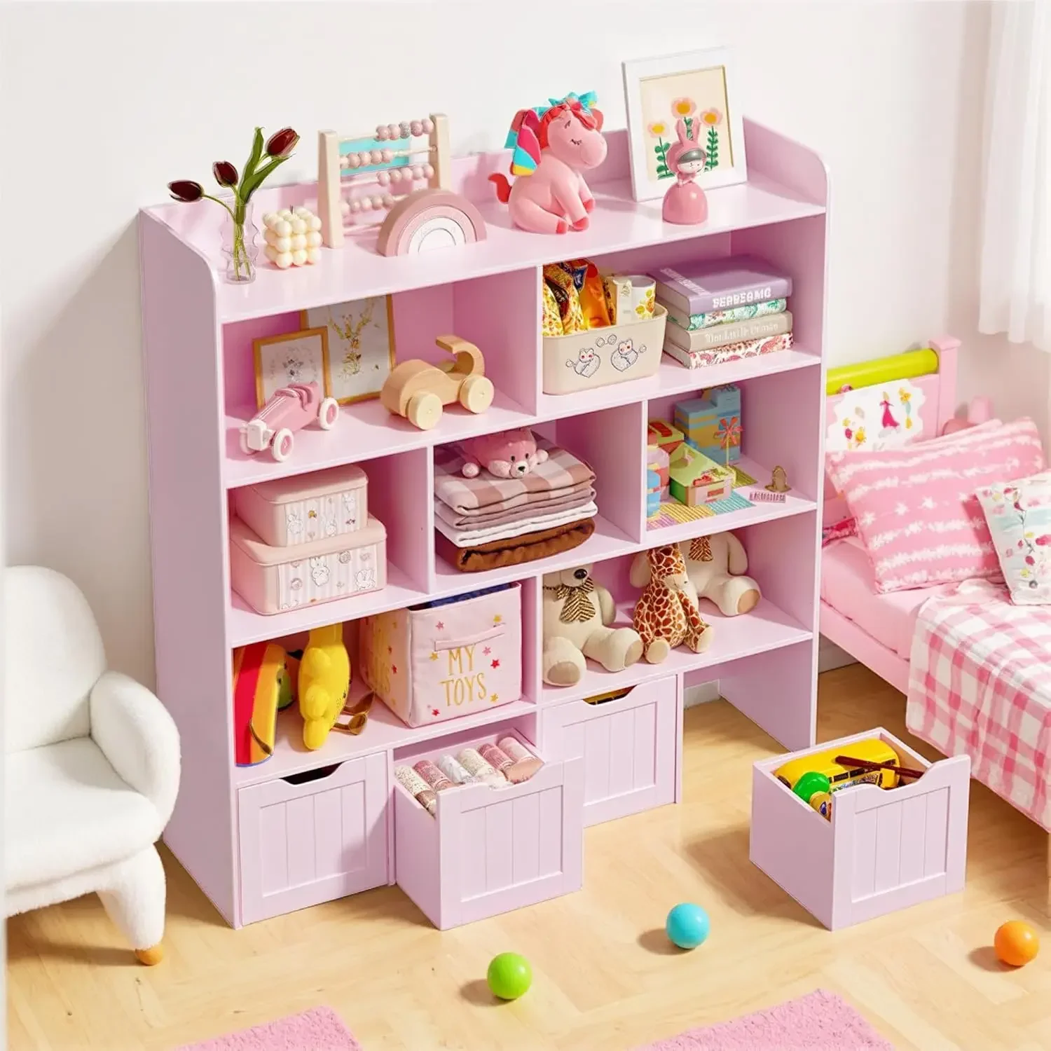 Lemari Penyimpanan Mainan Anak - Kids Toys Drawers ulasan dan harga