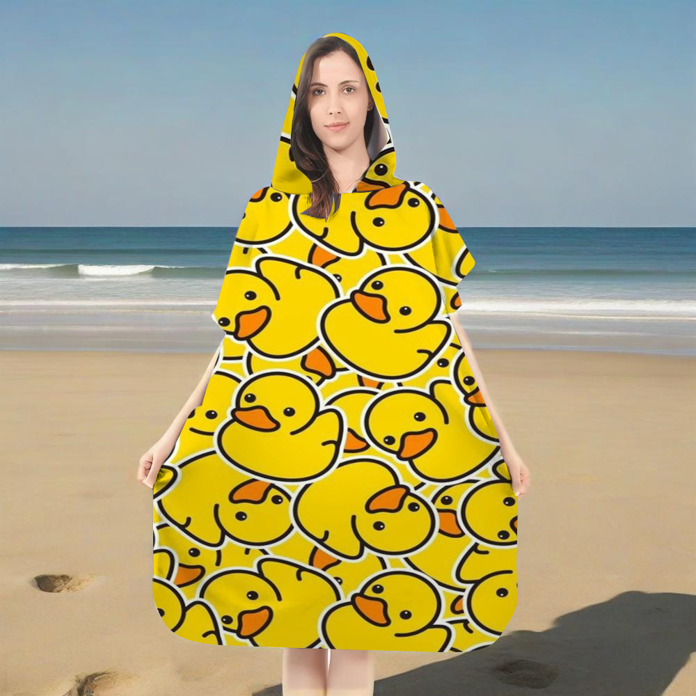 Handuk Pantai Berkerudung Moti - Rubber Duck Bath ulasan dan harga
