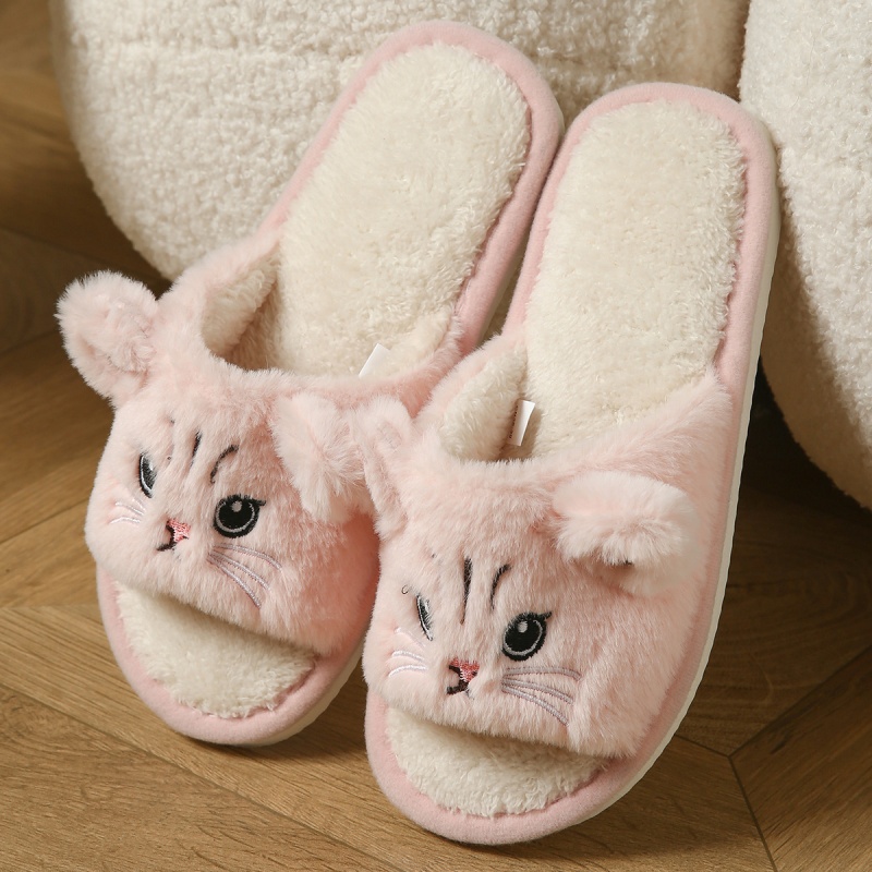 Sendal Jepit Bulu Kucing Lucu  - Soft Plush Doll ulasan dan harga