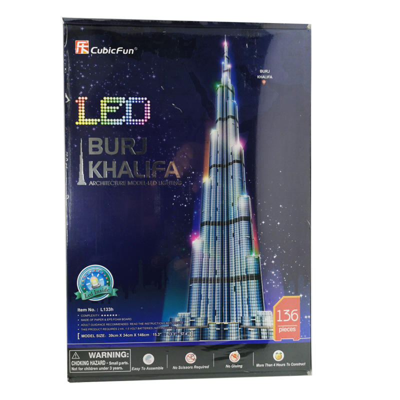 Puzzle 3d 1.5m Dubai Burj Khal - Kids Toys Dubai ulasan dan harga
