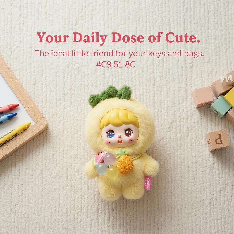 Gantungan Kunci Boneka Buah Lu - Soft Plush Doll ulasan dan harga