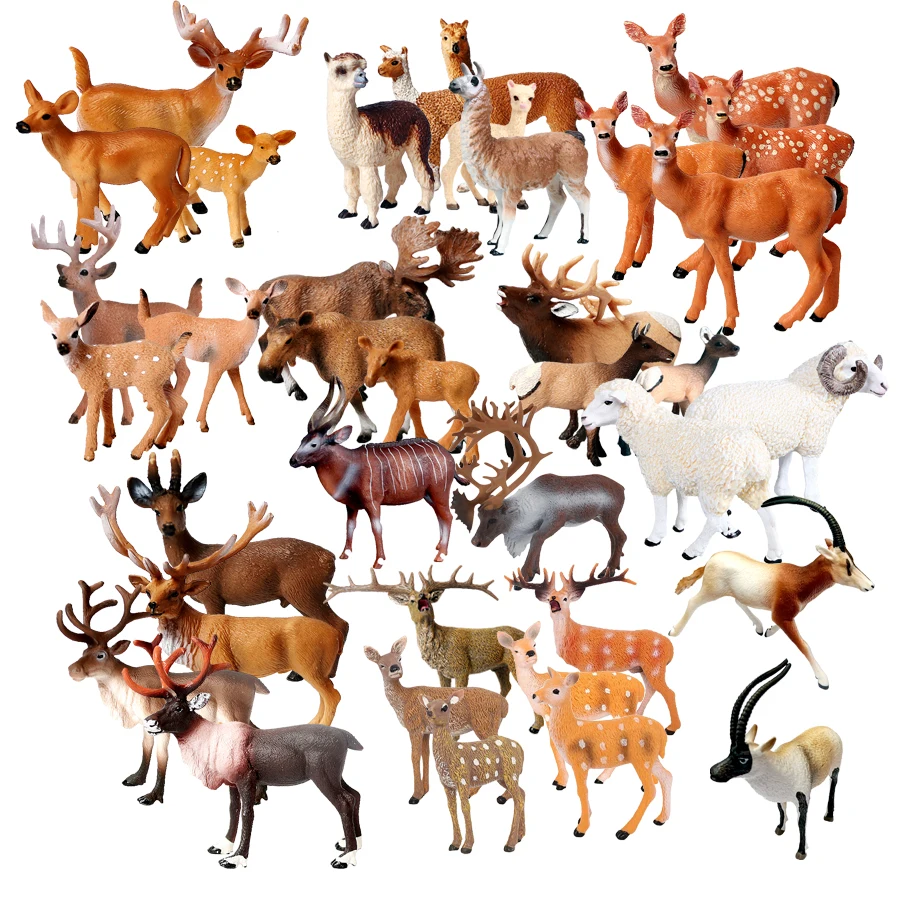 Patung mainan hewan rusa kutub - Kids Toys Reviews ulasan dan harga