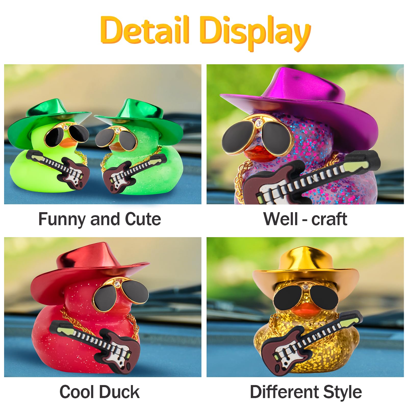 Dekorasi Mobil Topi Koboi Lase - Rubber Duck Bath ulasan dan harga