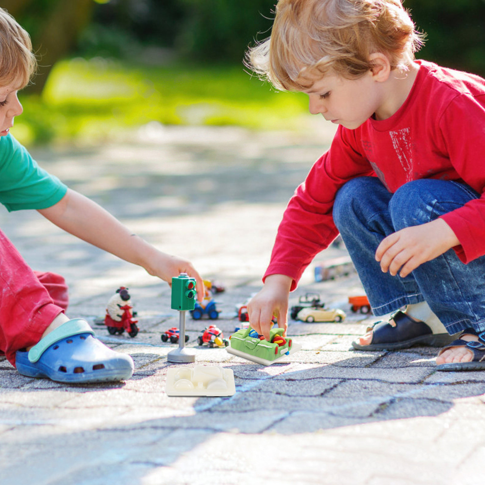 4 Buah Alas Mobil Tarik, Mudah - Kid Toys And Craft ulasan dan harga