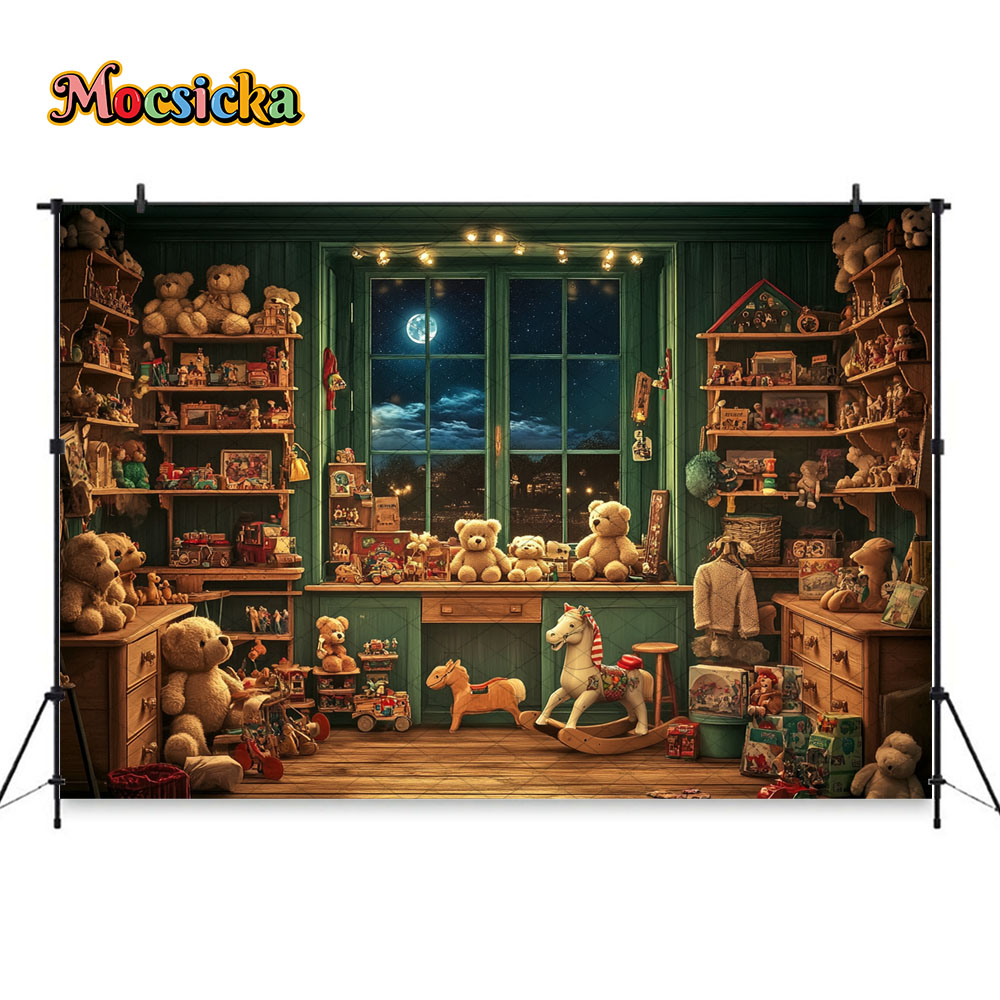 Latar Belakang Jendela Malam N - Toys Background For Kids ulasan dan harga