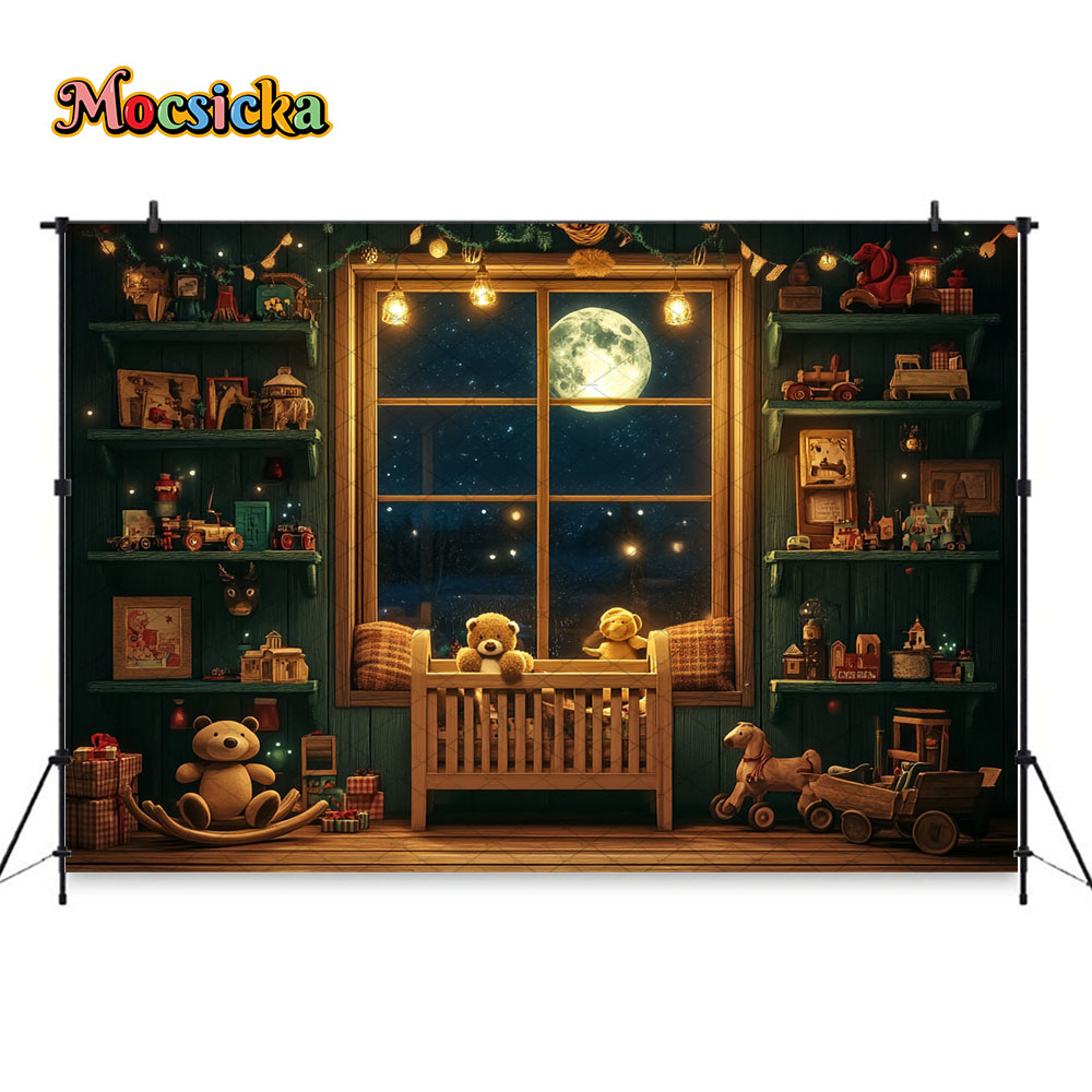 Latar Belakang Jendela Malam N - Toys Background For Kids ulasan dan harga